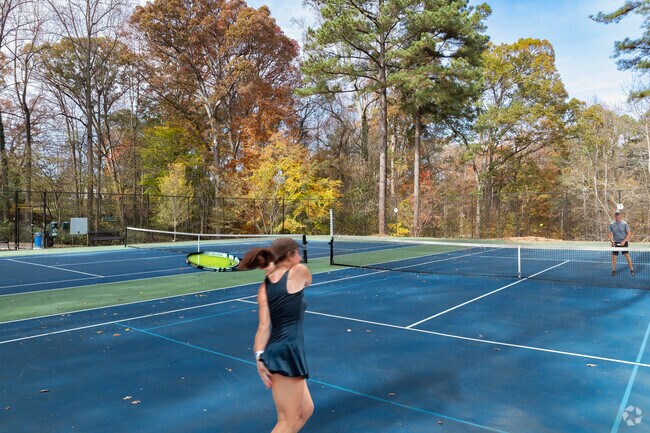 Briarwood Park offers two tennis courts for Lenox Park visitors to enjoy.