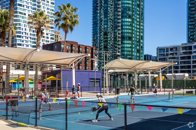 Urban open spaces are a popular feature of Yerba Buena.