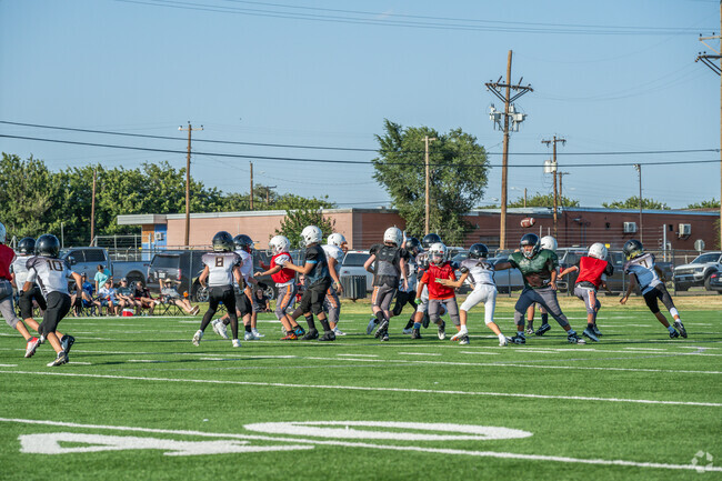 Bowie Middle School holds a scrimmage for its upcoming football season.