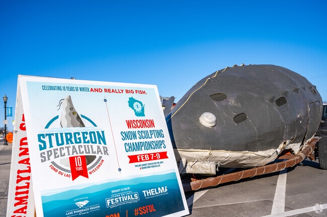 Fond du Lac is know for its fishing and sturgeon fest each winter.