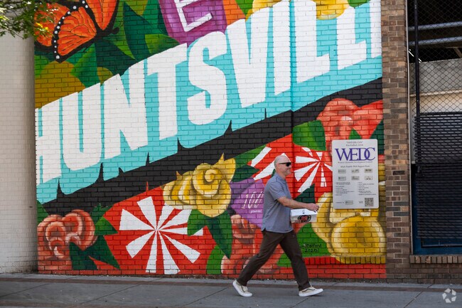 Colorful murals abound in the Twickenham Historic District of Huntsville, Alabama.