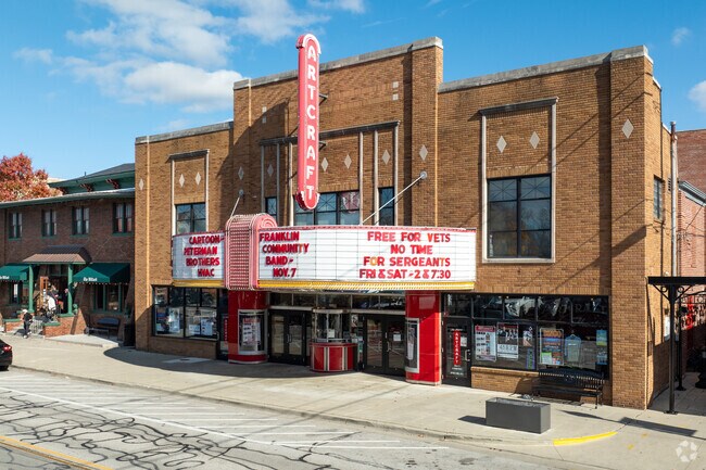The Historic Artcraft Theatre in Franklin has been restored from 1922.