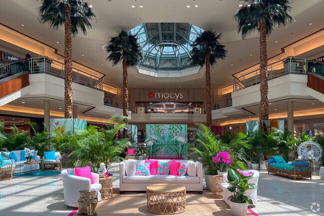 The Gardens Mall features lush greenery for a serene shopping experience.