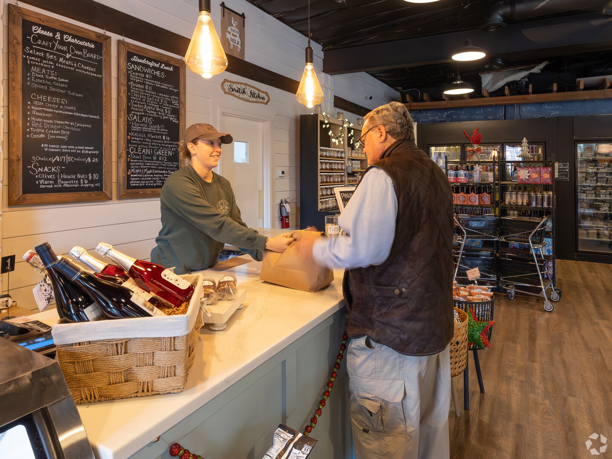 Kelsick Specialty Market offers of host of wine and lunch option just off Main Street.