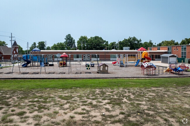 Kids can enjoy the playground at Central Elementary School.