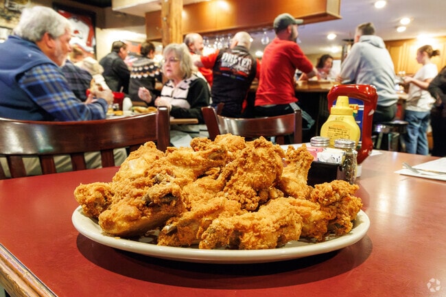 The Friendly Tavern in Zionsville is known for their large portions of large wings.