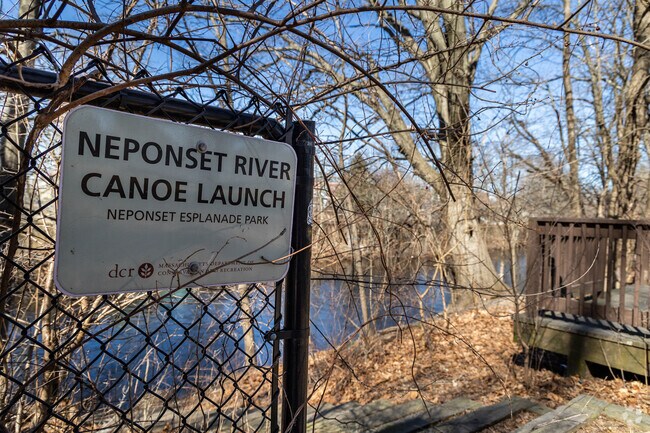 Brush Hill residents can launch a canoe and enjoy the Neponset River.