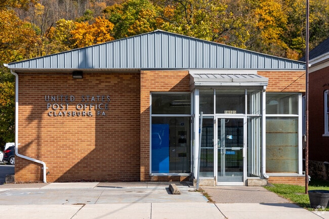 The Claysburg Post Office serves the towns population of 1,291 people.