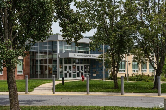 A wide shot for Tulip Grove Elementary School.