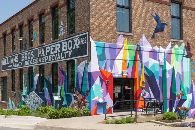 The Box Factory for the Arts is a free-admission gallery near downtown Saint Joseph.