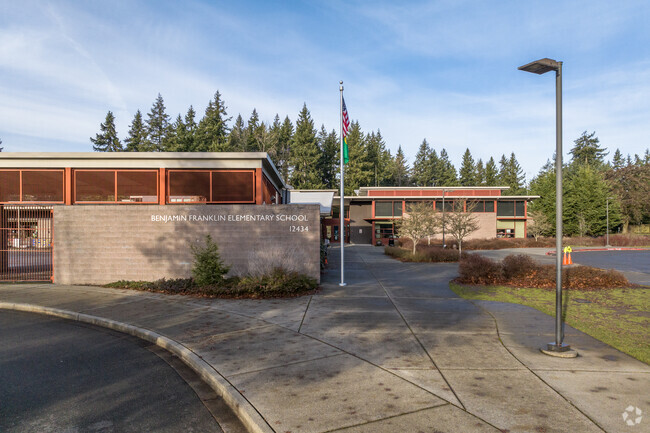 Benjamin Franklin Elementary School building.