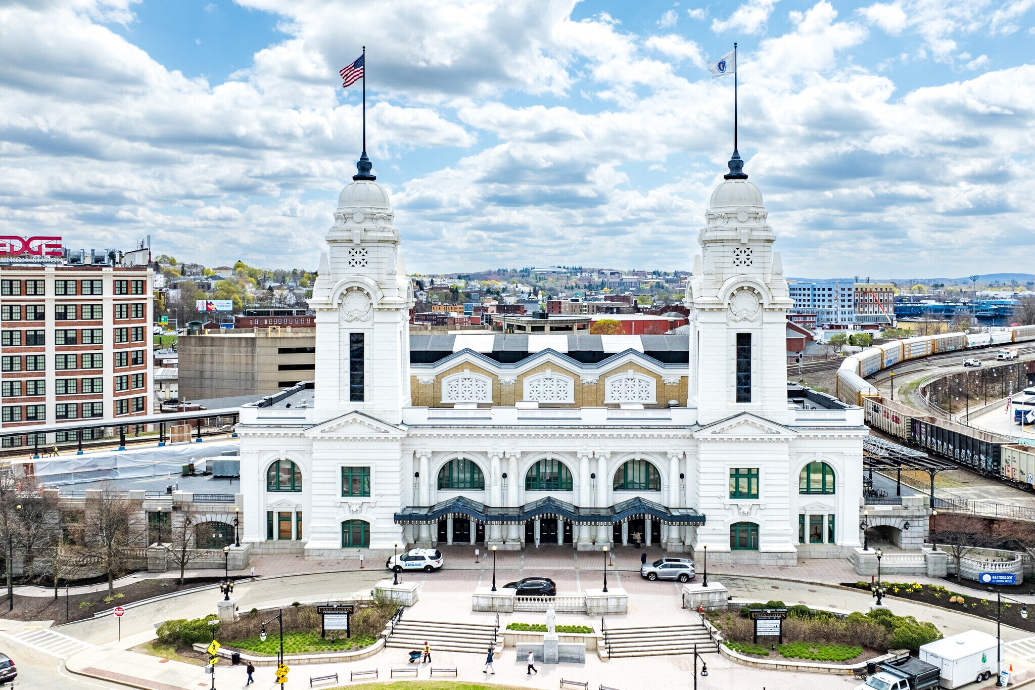 Union Station is one of Worcester's landmark being easily visible afar