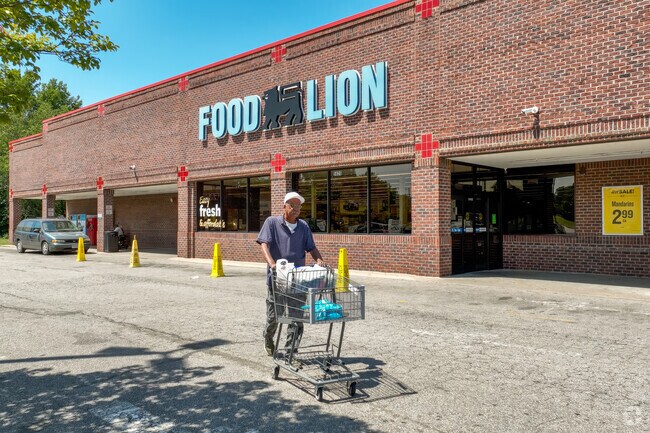 The local Food Lion is located conveniently near Walmsley.