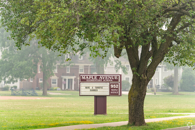 Maple Avenue Elementary School as about 400 students.