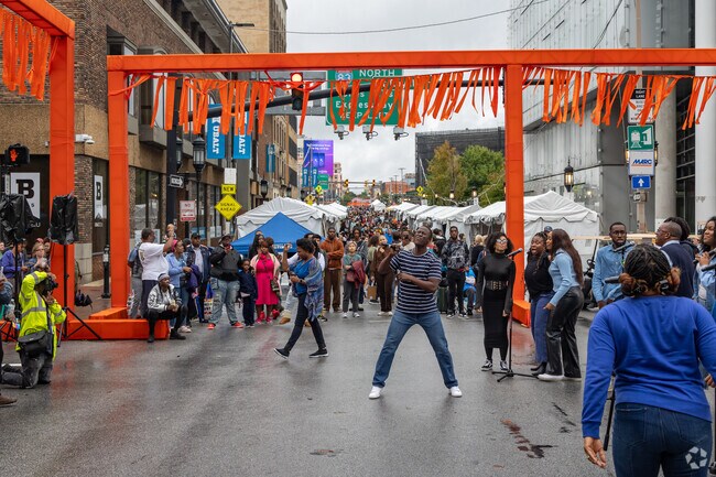 Midtown is home to the City's largest annual art festival; Artscape, held every fall.