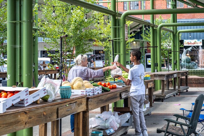 The Lynchburg Community Market near White Rock Hill is a great place to shop.