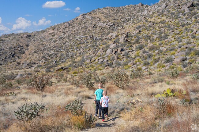 Residents of Jackson Area are able to hike the Embudo Trailhead.