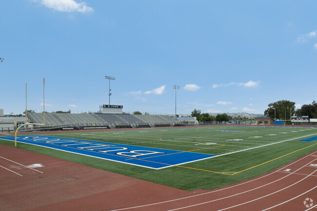 Athletics is a important feature at Ramona High School with its first class track and field.