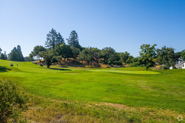 The Fountaingrove Club near Larkfield-Wikiup offers an idyllic valley vista for a round of golf.