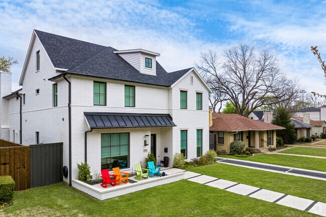 Developers are tearing down older homes and putting up large modern homes in Highland Park.
