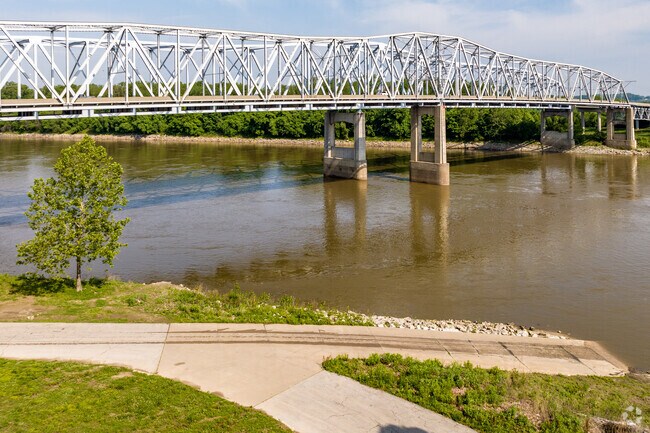 Labenite Park has river access and view of the bridge.