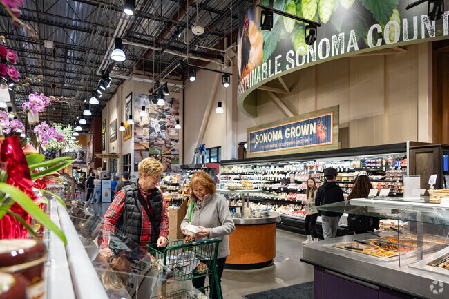 Windsor residents enjoy the salad bar at Oliver's Market.