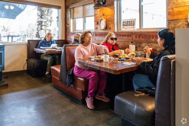 Customers enjoying their lunch at Jack's Place in Leona Valley.