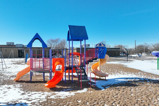 Kids love the tall slides and open spaces at Northwest Elementary School.