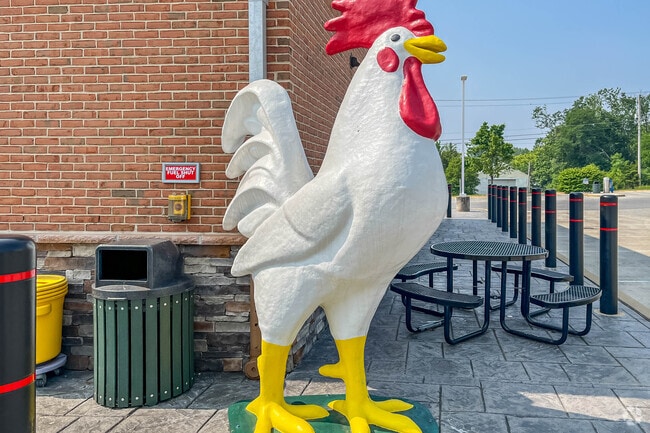 Look for the iconic chicken at the Royal Farms in Weigelstown.