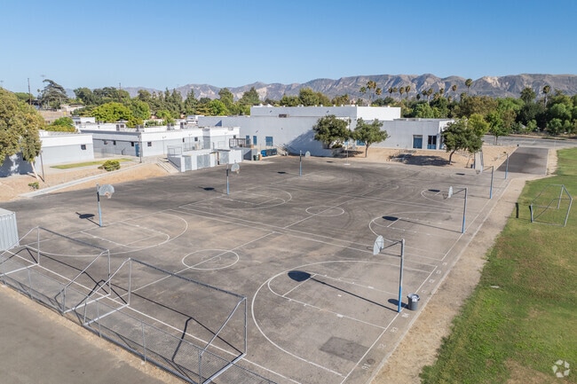 Students at Fillmore Middle School can enjoy playing on the basketball courts at Fillmore Middle School.