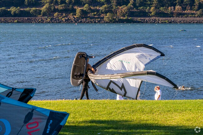 Windsurfing is a great way to exercise in the Odell area.