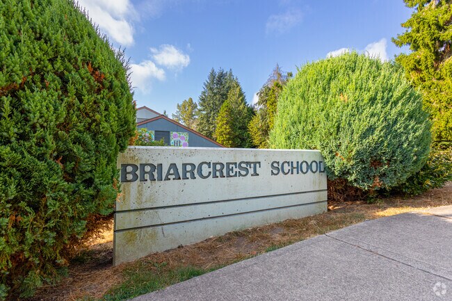 Briarcrest Elementary School is located off Northeast 158th Street in Shoreline.