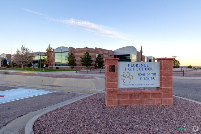 Florence Junior/Senior High School provides academics and extracurriculars for grades 7–12.