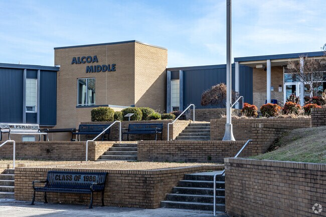 Alcoa Middle School occupies the old Alcoa High School.