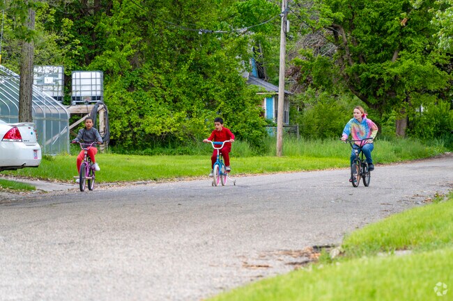 The Eastside neighborhood is very bike and pedestrian friendly.