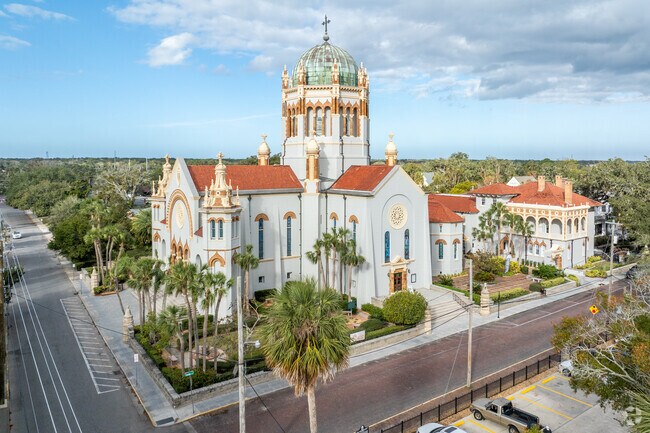Memorial Presbyterian Church boasts beautiful architecture and location in Saint Augustine.