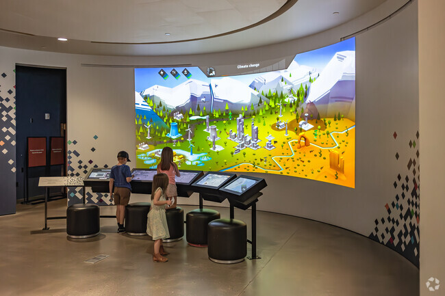 Kids enjoy interactive exhibitions at the Natural History Museum in University.