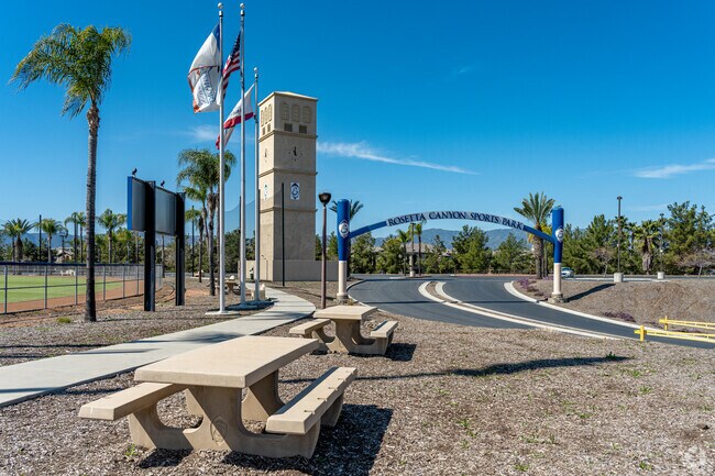 Play on well-maintained courts and fields at Rosetta Canyon Sports Park in Lake Elsinore Hills.