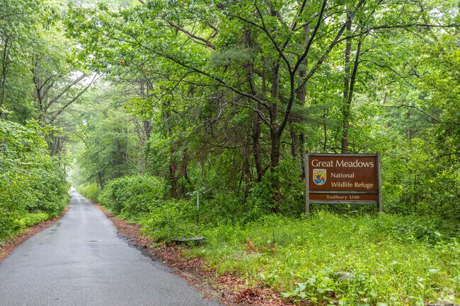 Great Meadows National Wildlife Refuge is located in the city of Sudbury and offers walking trails.
