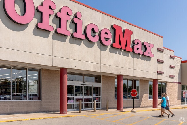 An OfficeMax near Sacred Heart is a handy stop for school and home office supplies.