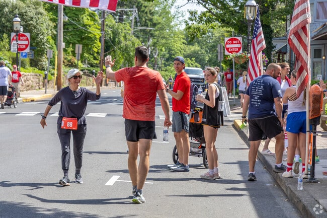 Friends and families of Doylestown attend the 5K Race held every year.