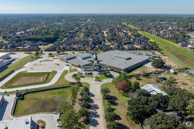 Explore Black Elementary's layout with an aerial glance at the school's impressive grounds.