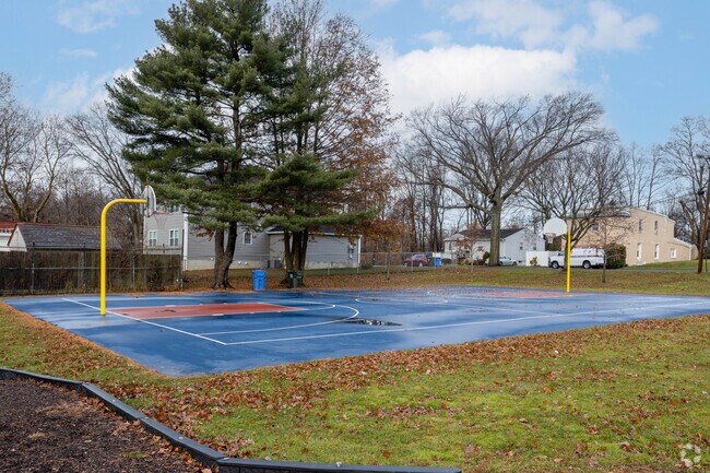 Keasbey's Clinton Avenue Park has a full basketball court.