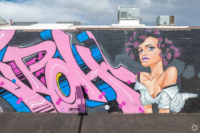 Overland has plenty of local street art to add color.