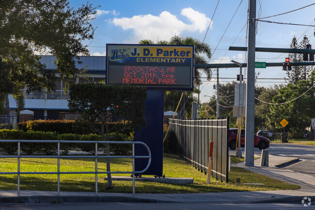 JD Parker school of technology school pylon.