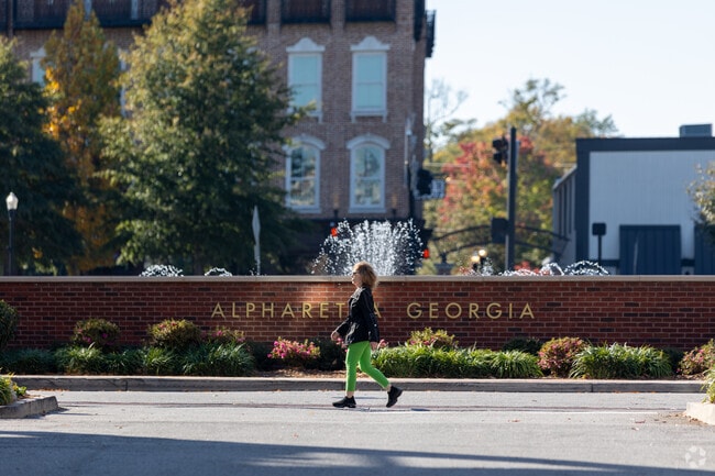 Alpharetta has a lovely downtown area that is perfect for walking and enjoying the day.