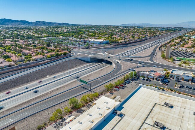 The 215 freeway can be accessed via Eastern Ave and St. Rose Parkway for access to Las Vegas.