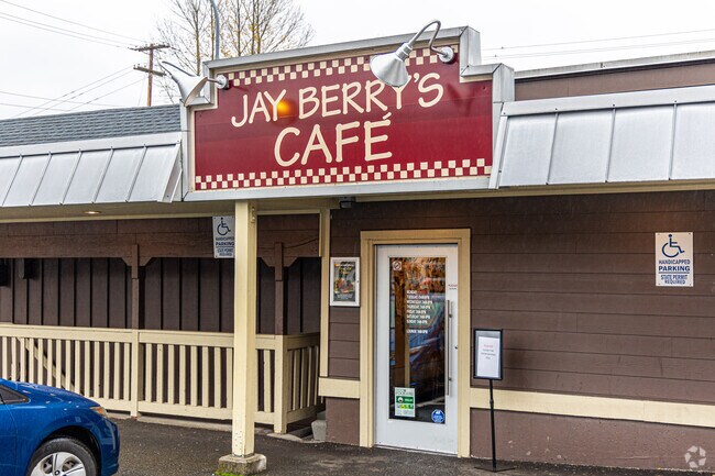 Jay Berry's Cafe serves brunch dishes like eggs benedict and more family favorites.