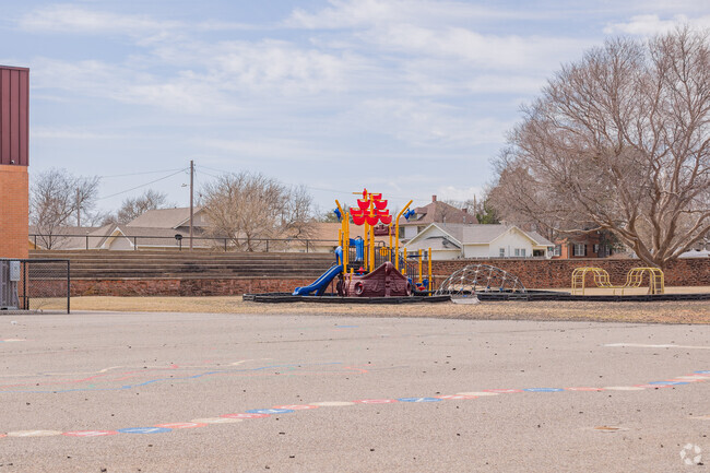Nance Elementary School offers playground for children.