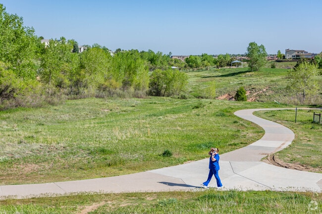 Residents and visitors enjoy the walking paths that flow through the Northridge neighborhood.